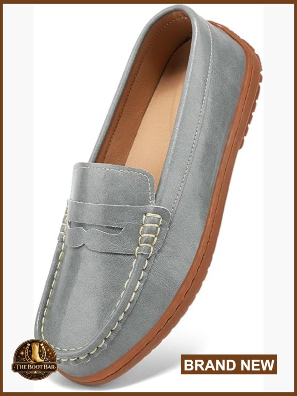 Classic Penny Loafers - Slip On Driving Shoes Lightweight Walking Flats